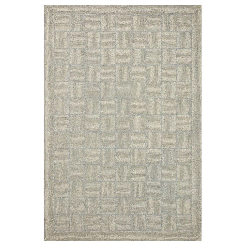 Chris Loves Julia x Loloi Francis 8"6" x 12" Silver and Sky Area Rug, , large