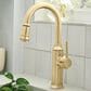 Blanco Empressa Pull-Down Bar Faucet 1.5 GPM in Satin Gold, , large