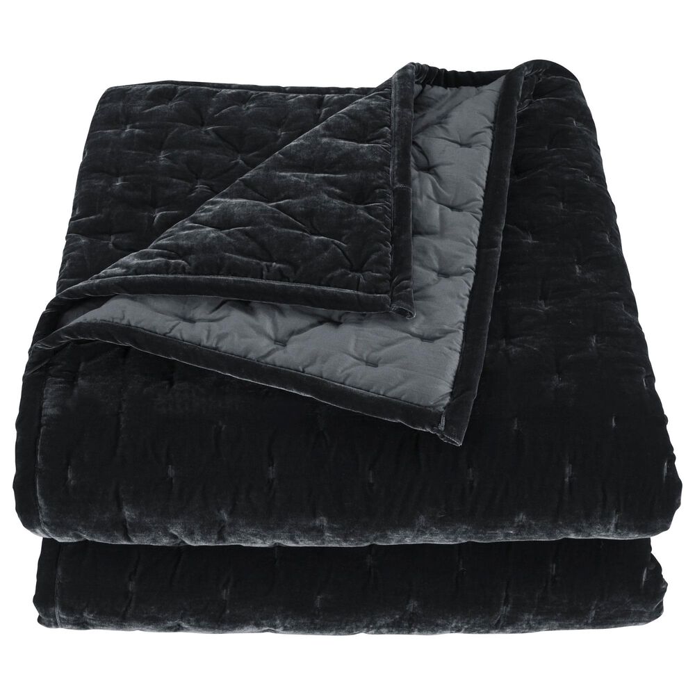 HiEnd Accents Stella King Quilt in Black, , large
