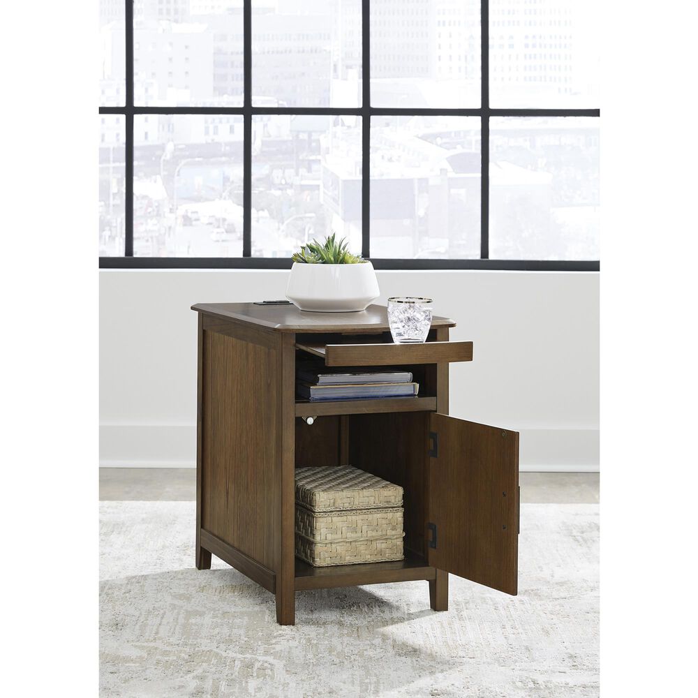 Ashley Devonsted Chairside End Table in Brown, , large