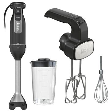 Ninja 5-Speed Foodi Power Mixer System Hand Blender Combo in Black, , large