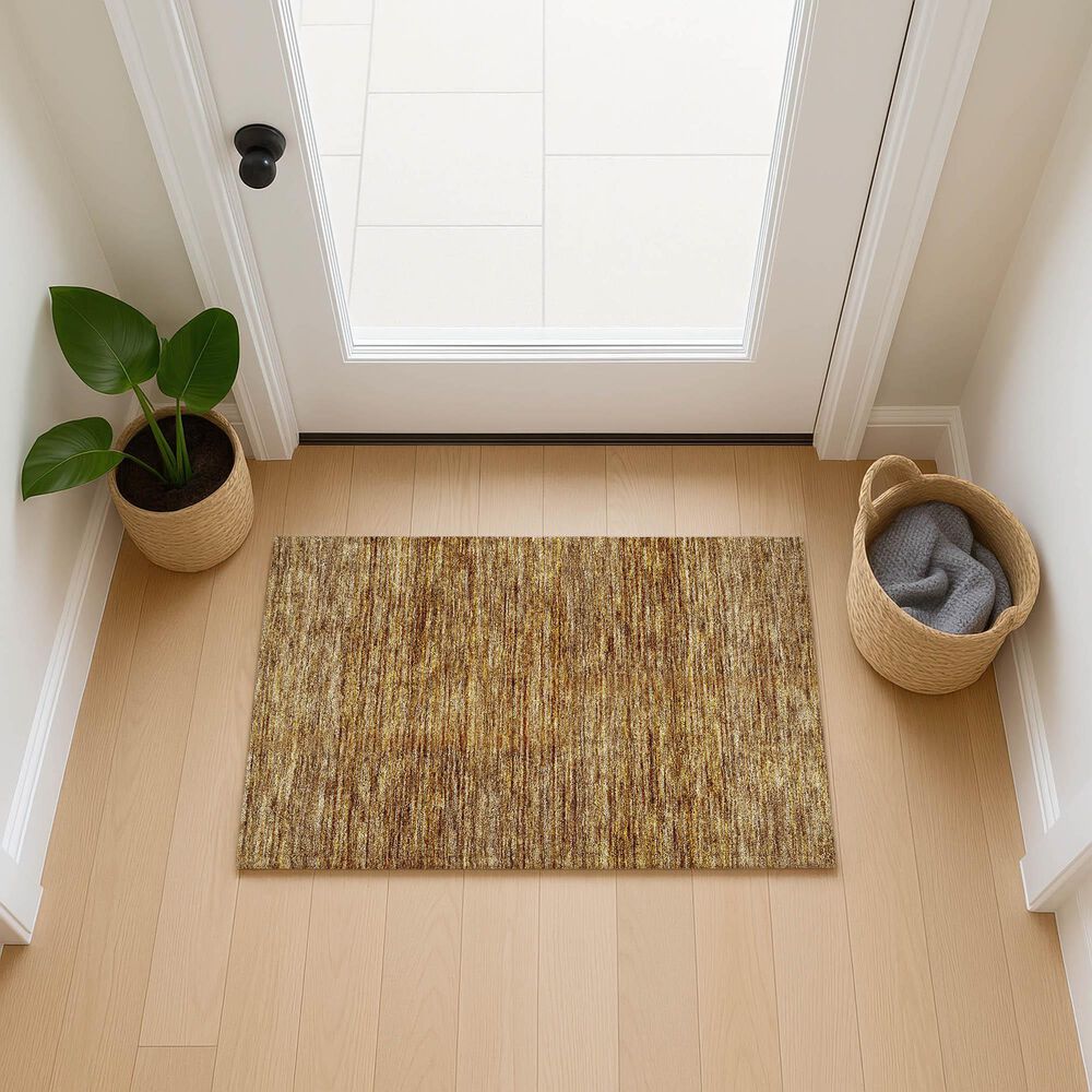 Dalyn Rug Company Soft Essentials Solid Walnut 1'8" x 2'6" Indoor/Outdoor Area Rug, , large
