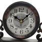 Maple and Jade 7" x 7" Table Clock in Black and White (Set of 2), , large