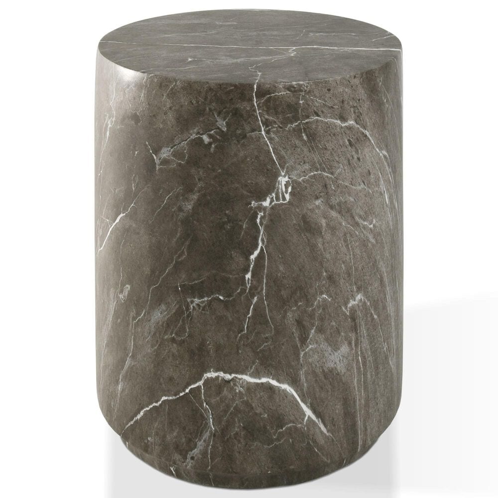 Furniture of America Karvyn 14" Side Table in Brown Gray, , large