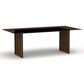 Caracole Pinstripe Dark Dining Table in Dark Chocolate, Rich Walnut and Smoked Bronze - Table Only, , large