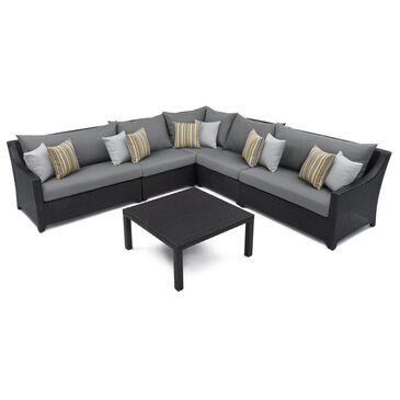 RST Brands Deco 6-Piece Patio Sectional Set in Charcoal Gray, , large