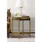 Blue River Dua End Table in Medium Gray and Antique Brass, , large