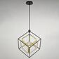 Vaxcel International Co. Ltd. Anson 1-Light Pendant in Matte Black and Gold, , large