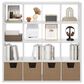 HOMLUX 16-Cube Reversible Open Back Bookshelf in White, , large