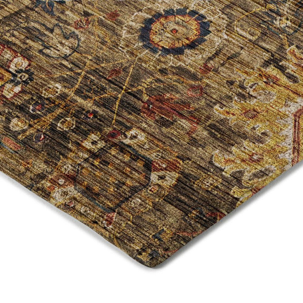 Dalyn Rug Company Silk Road Clove, Brown, Gold, Copper and Charcoal 3&#39; x 5&#39; Area Rug, , large