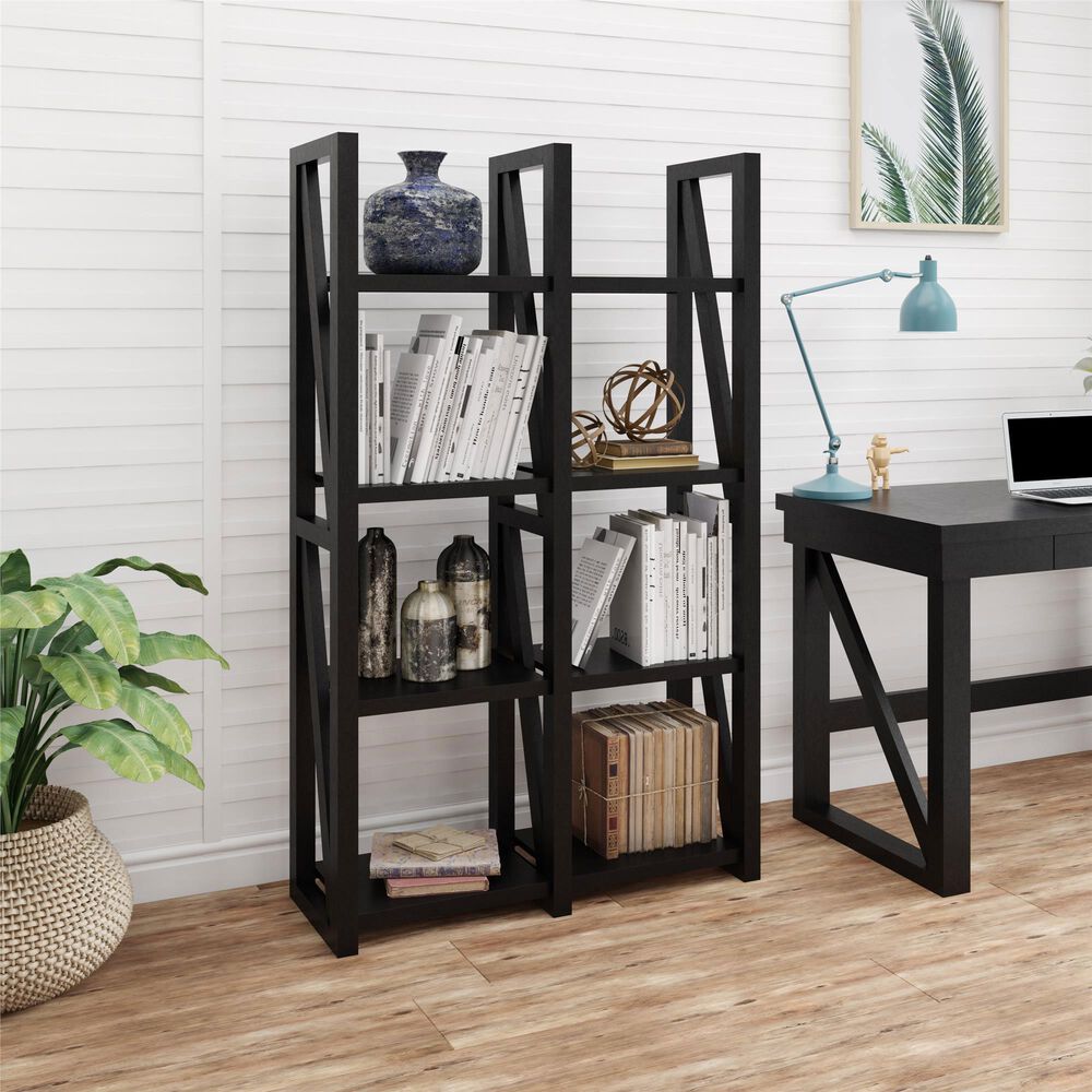 DHP Huntsville Bookcase/Room Divider in Black, , large