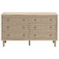 Ashley Cielden 6-Drawer Dresser and Mirror in Tan, , large