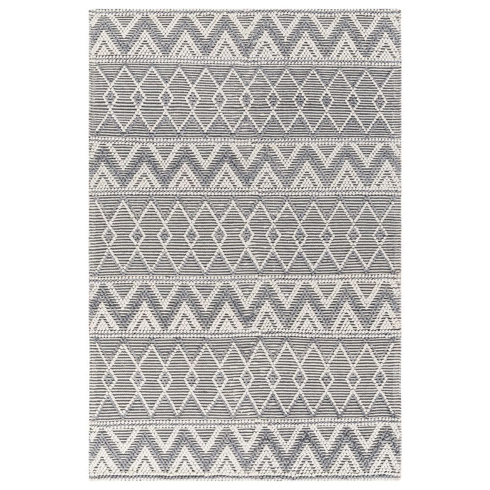 Surya Daffodil 9" x 12" Light Grey Area Rug, , large
