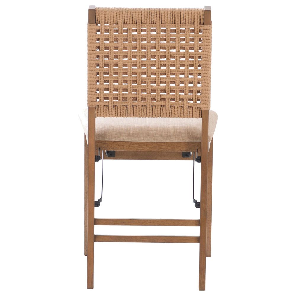 Linon Home Decor Norwich Woven Folding Chair in Natural, , large