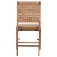 Linon Home Decor Norwich Woven Folding Chair in Natural, , large