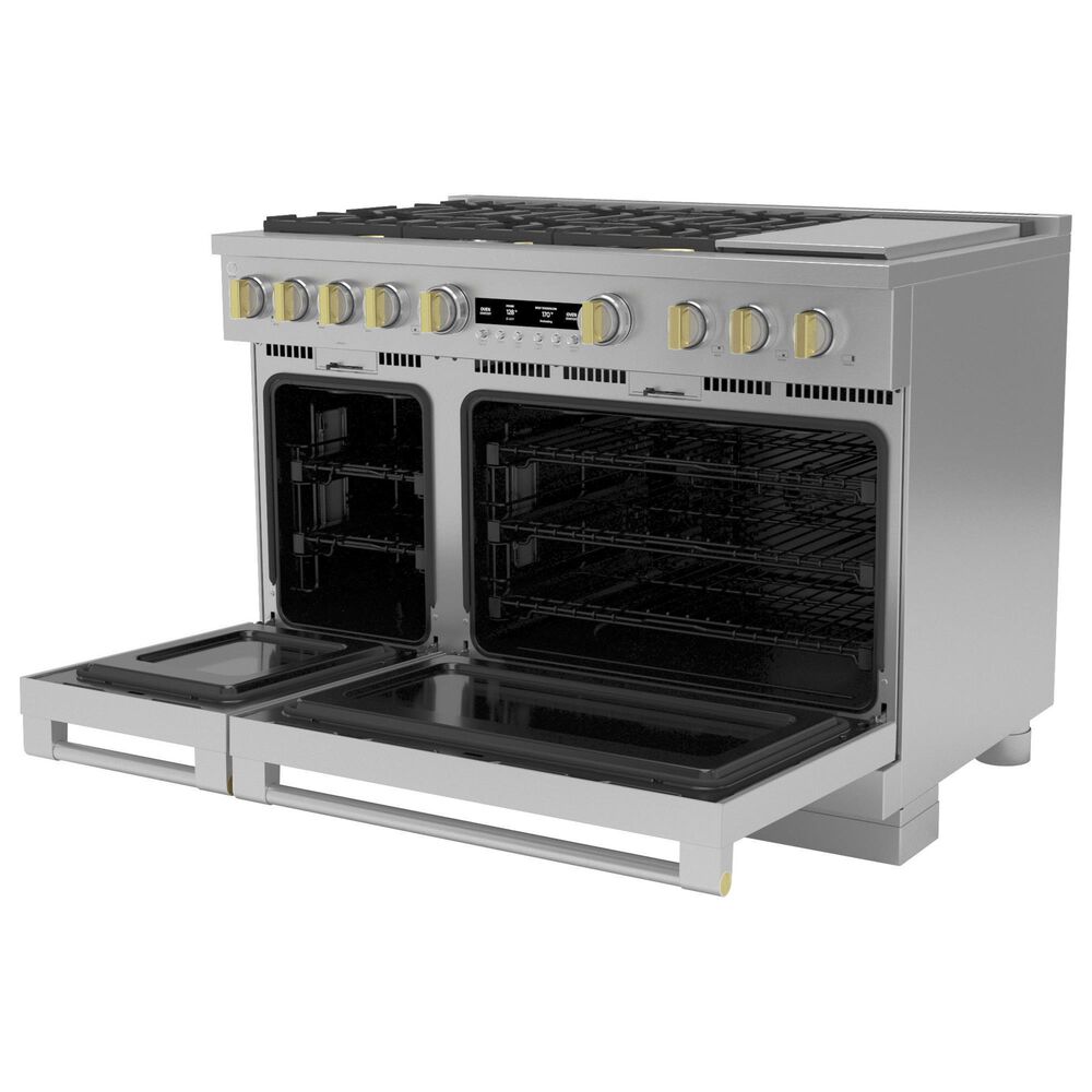 Monogram 48&quot; Dual-Fuel Professional Range with 6 Burners and Steam Clean in Stainless Steel, , large
