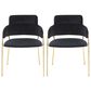 Lumisource Napoli Chair in Black and Gold (Set of 2), , large