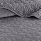 Goldstar Bedding Harper Velvet 3-Piece Queen Coverlet Set in Grey, , large