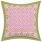 J. Queen New York Shiloh 26" Square Euro Pillow Sham in Pink, Green and Orange, , large