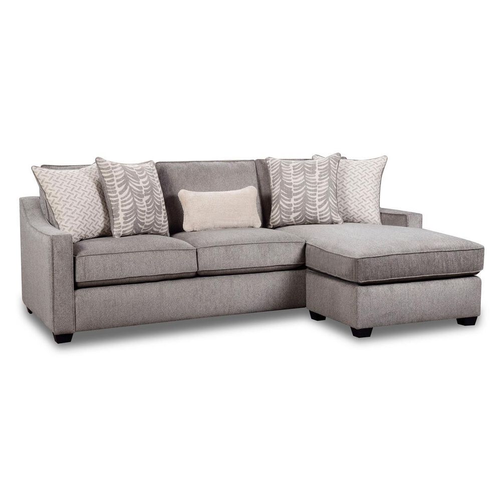 Northwestern St. Charles Right Facing Sofa with Chaise in Granite, , large