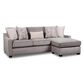 Northwestern St. Charles Right Facing Sofa with Chaise in Granite, , large