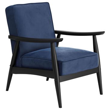 Zuo Modern Rocky Arm Chair in Blue and Black, , large