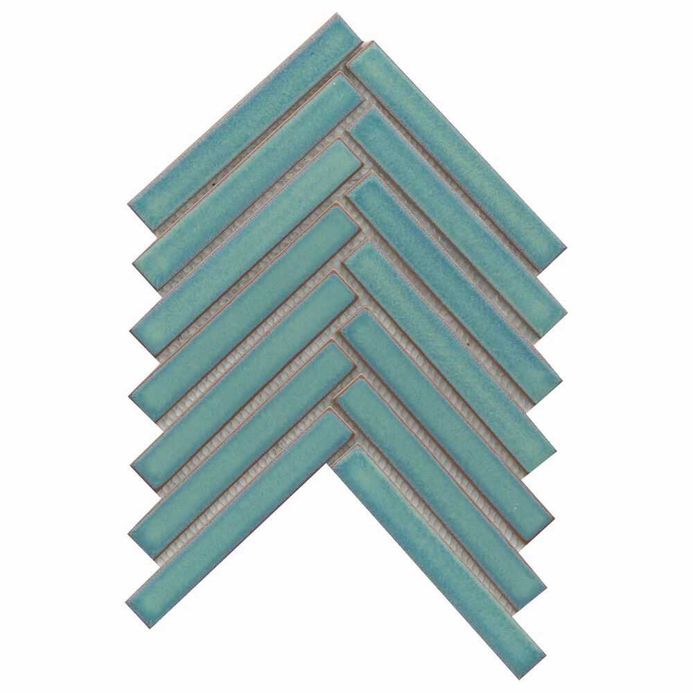 Emser Regala Present 1" x 6" Rectangle on 8" x 10" Glazed Porcelain Mosaic Sheet, , large