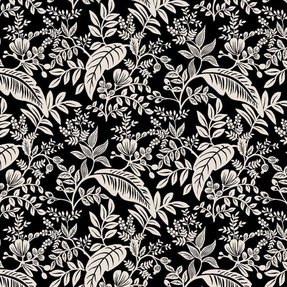 Rifle Paper Co Crafted by Cloth &amp; Company Elly Queen Headboard in Canopy Black/Cream, , large