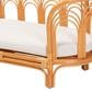 Baxton Studio Nariko Rattan Pet Bed with Removable Cushion in Light Honey, , large