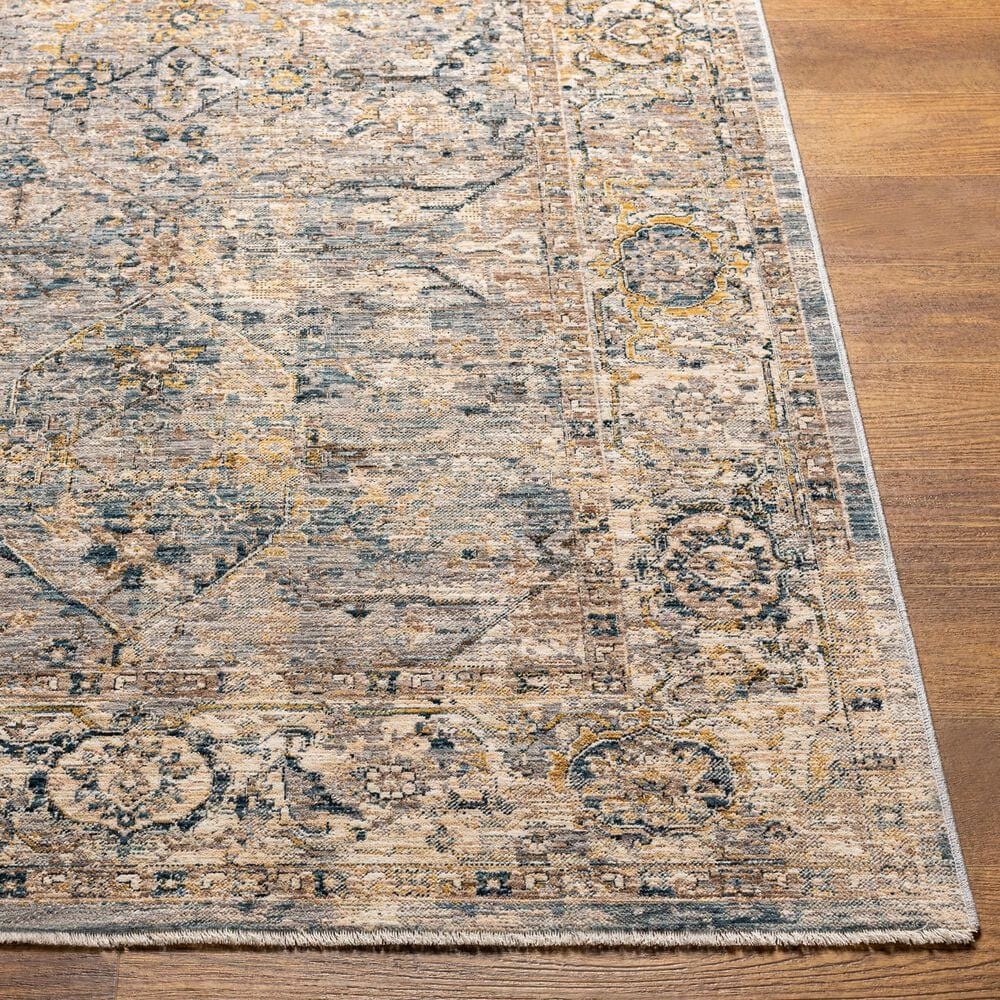 Surya Aspendos 7&#39;10&quot; x 10&#39;2&quot; Gray, Denim, Wheat, Taupe, Black and Cream Area Rug, , large