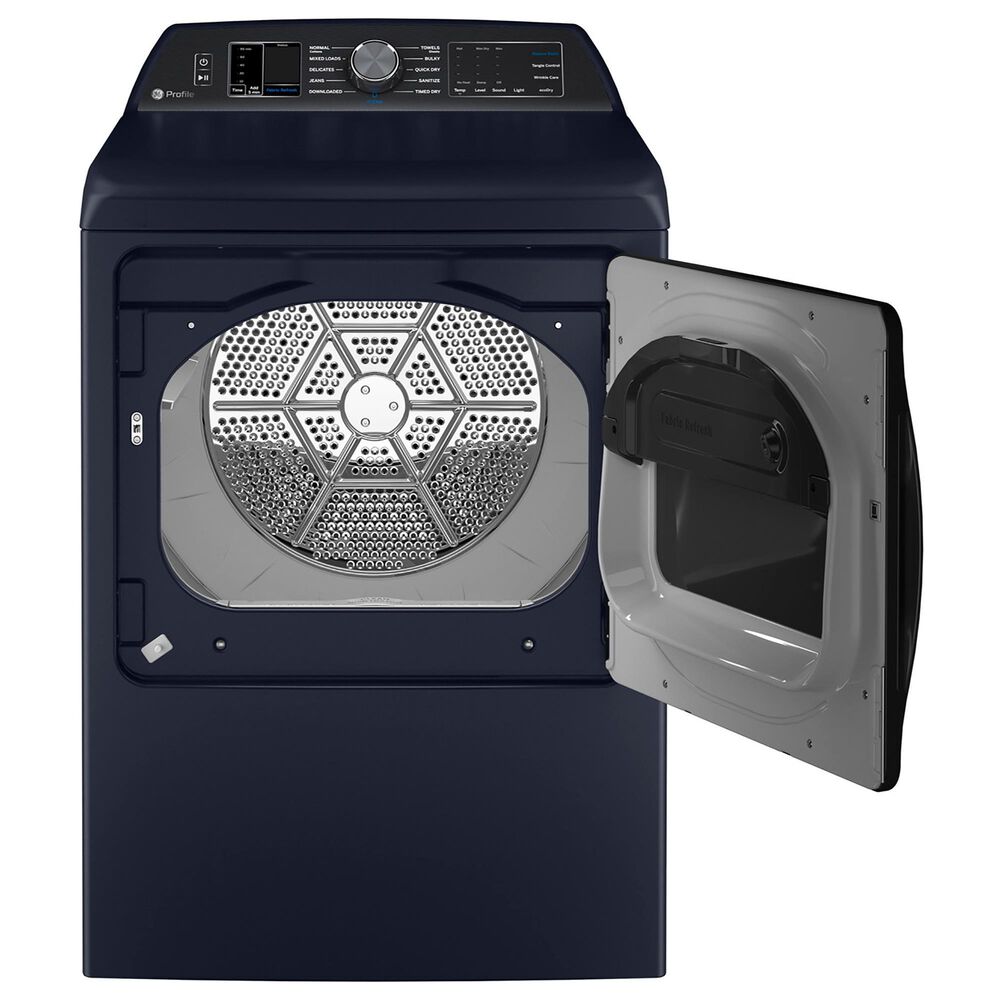 GE Profile 5.3 Cu. Ft. Top Load Washer and 7.3 Cu. Ft. Gas Dryer Laundry Pair in Sapphire Blue, , large