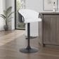 Armen Living Montego Adjustable Swivel Bar Height Stool in Black, , large