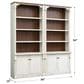 Wycliff Bay Durham 4-Shelf Adjustable Bookcase in Weathered White and Cherry (Set of 2), , large