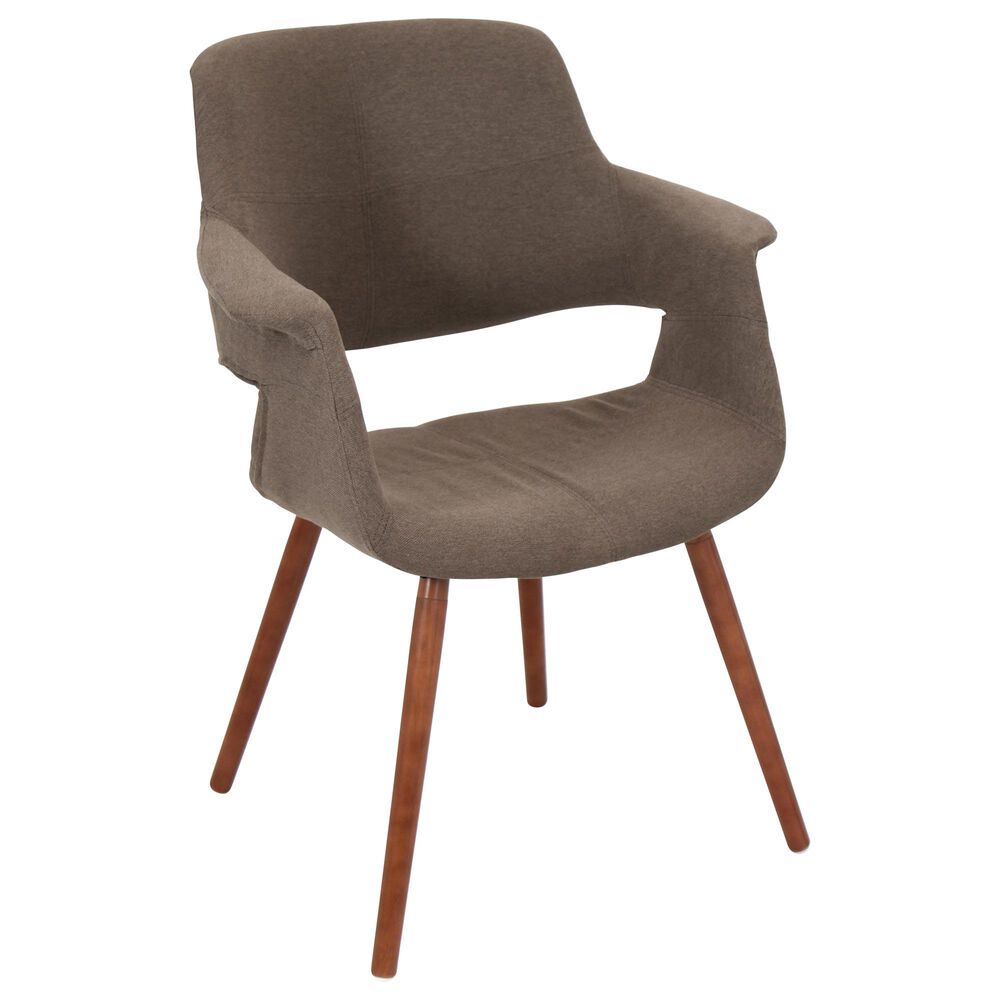 Lumisource Vintage Flair Chair in Medium Brown/Walnut, , large