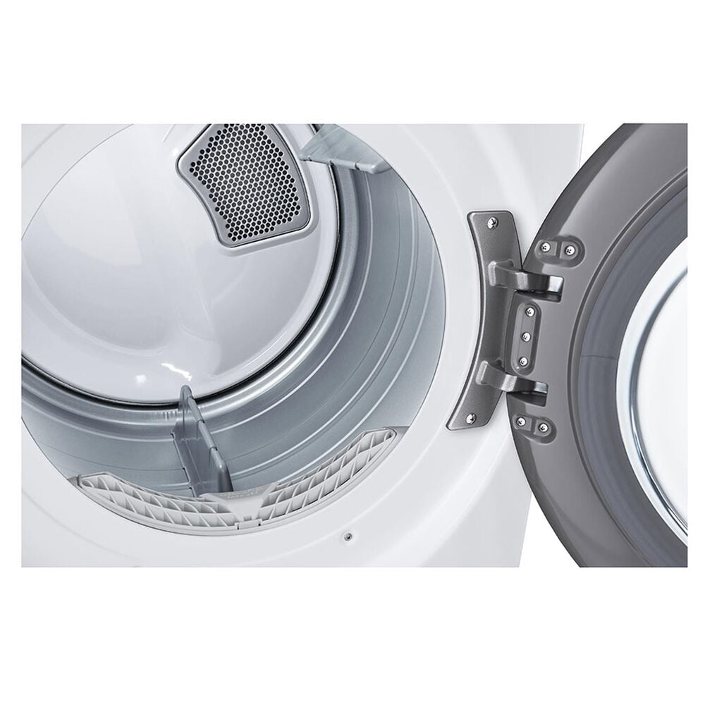 LG 7.4 Cu. Ft. Smart Front Load Gas Dryer with TurboSteam in White, , large