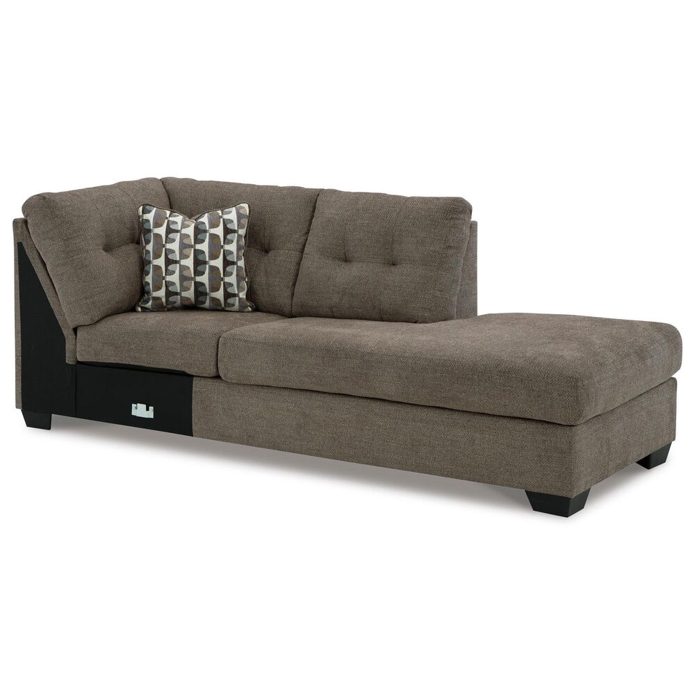 Ashley Mahoney 2-Piece Right Facing Sectional with Chaise in Chocolate, , large