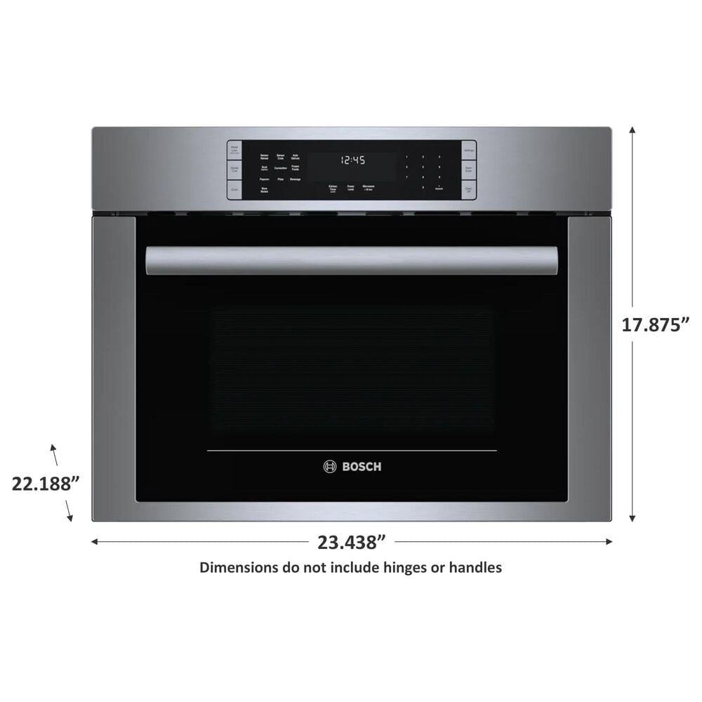 Bosch 24&quot; Speed Microwave Wall Oven in Stainless Steel, , large