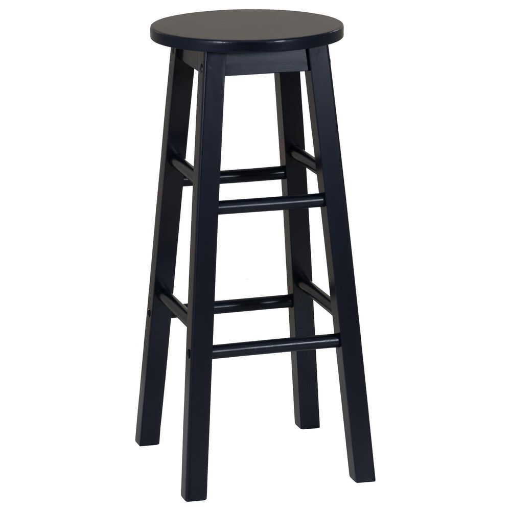 Linon Home Decor Abby 29" Bar Stool in Navy, , large