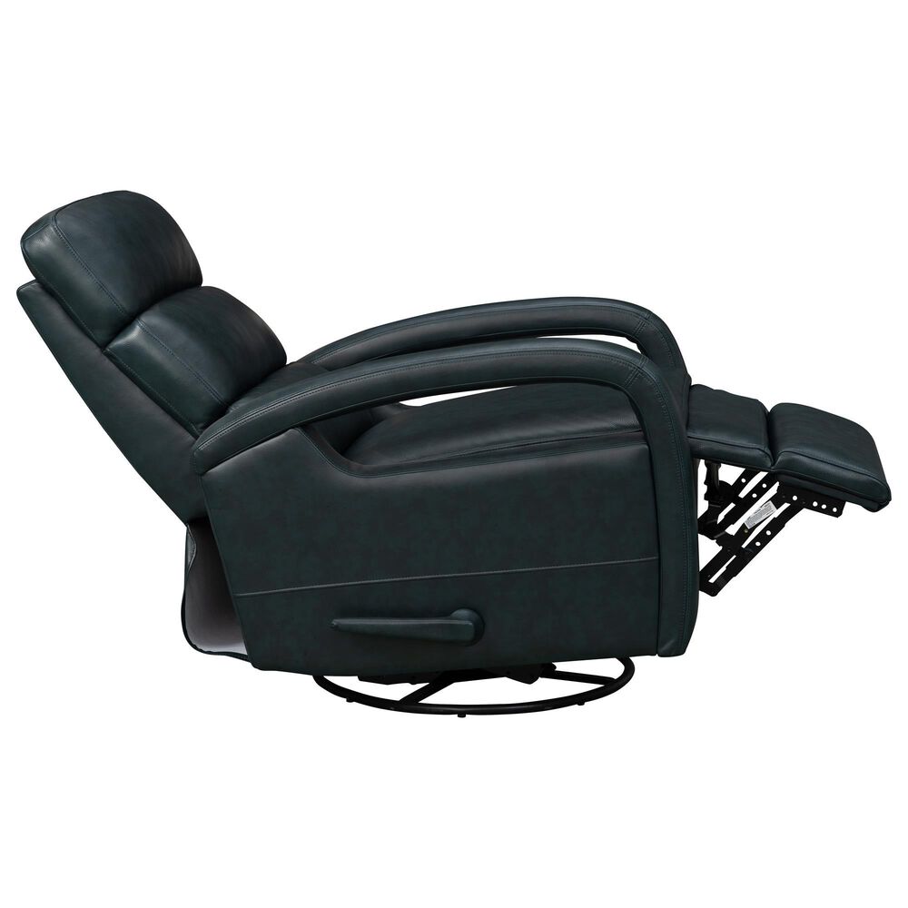 Barcalounger Nick Manual Swivel Glider Recliner in Ryegate Sapphire Blue, , large