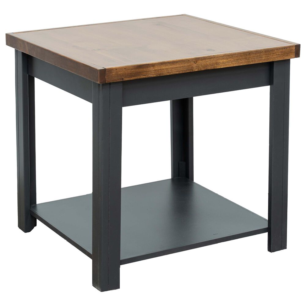 Legends Home Essex End Table in Seal Skin and Whiskey, , large