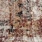 Central Oriental Oklahoma Koda 7"10" x 9"10" White Sand and Dark Rust Area Rug, , large