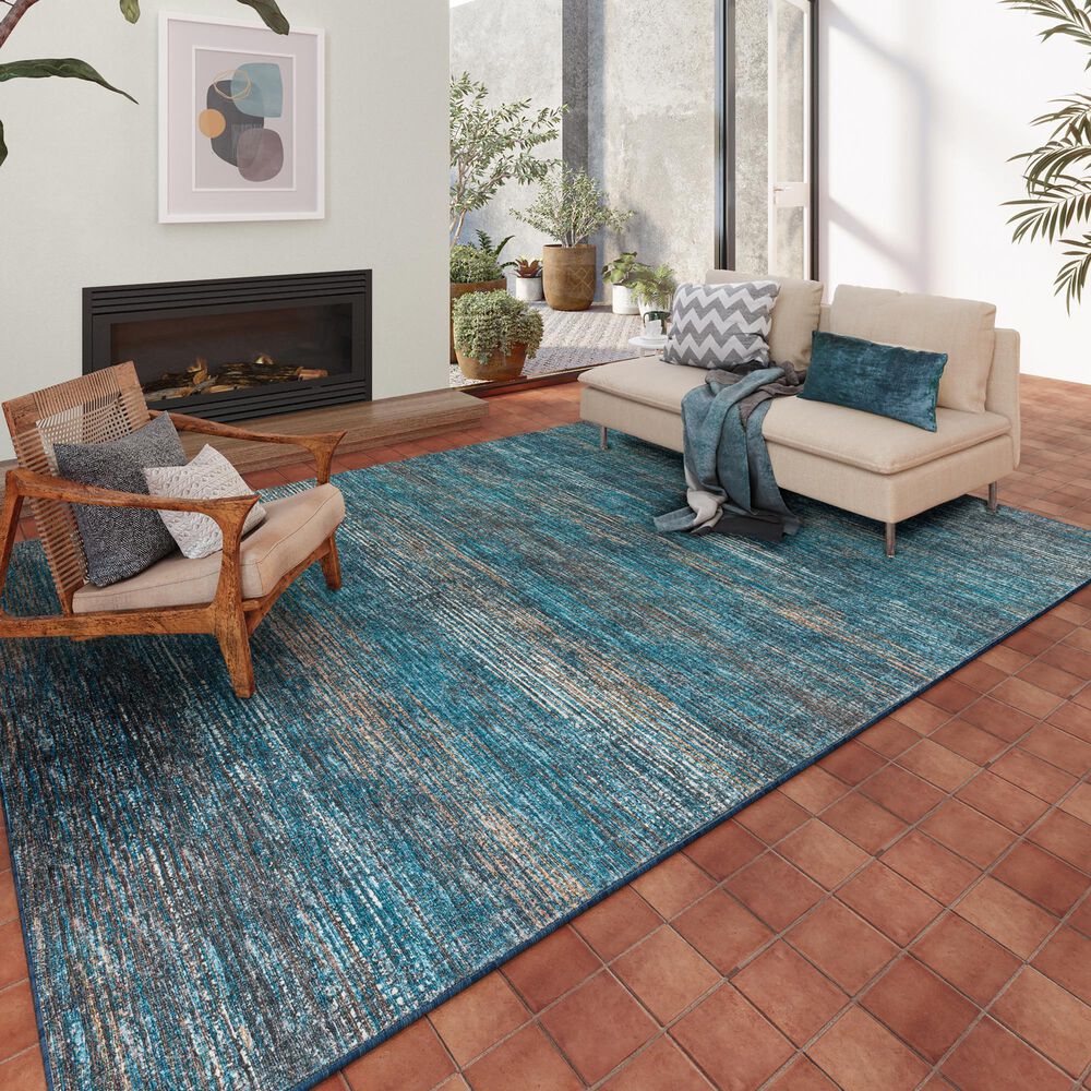 Dalyn Rug Company Ciara 5&#39; x 7&#39;6&quot; Navy Indoor/Outdoor Area Rug, , large
