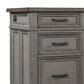Riva Ridge Caraway 66" Executive Desk in Aged Slate and Brown, , large