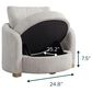 Lifestyle Solutions Manchester Accent Chair in Ivory, , large