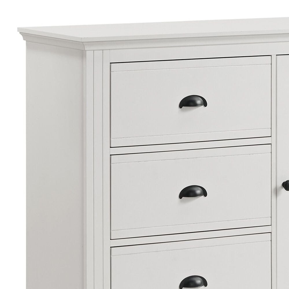 Mayberry Hill 5 Piece Full Bed Set in White, , large