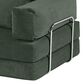 Jaxx Unsofa Stationary Loveseat in Forest Dark Green, , large