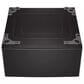 LG 5 Cu. Ft. Front Load Washer and 7.4 Cu. Ft. Gas Dryer Laundry Pair with Pedestals in Black Steel, , large