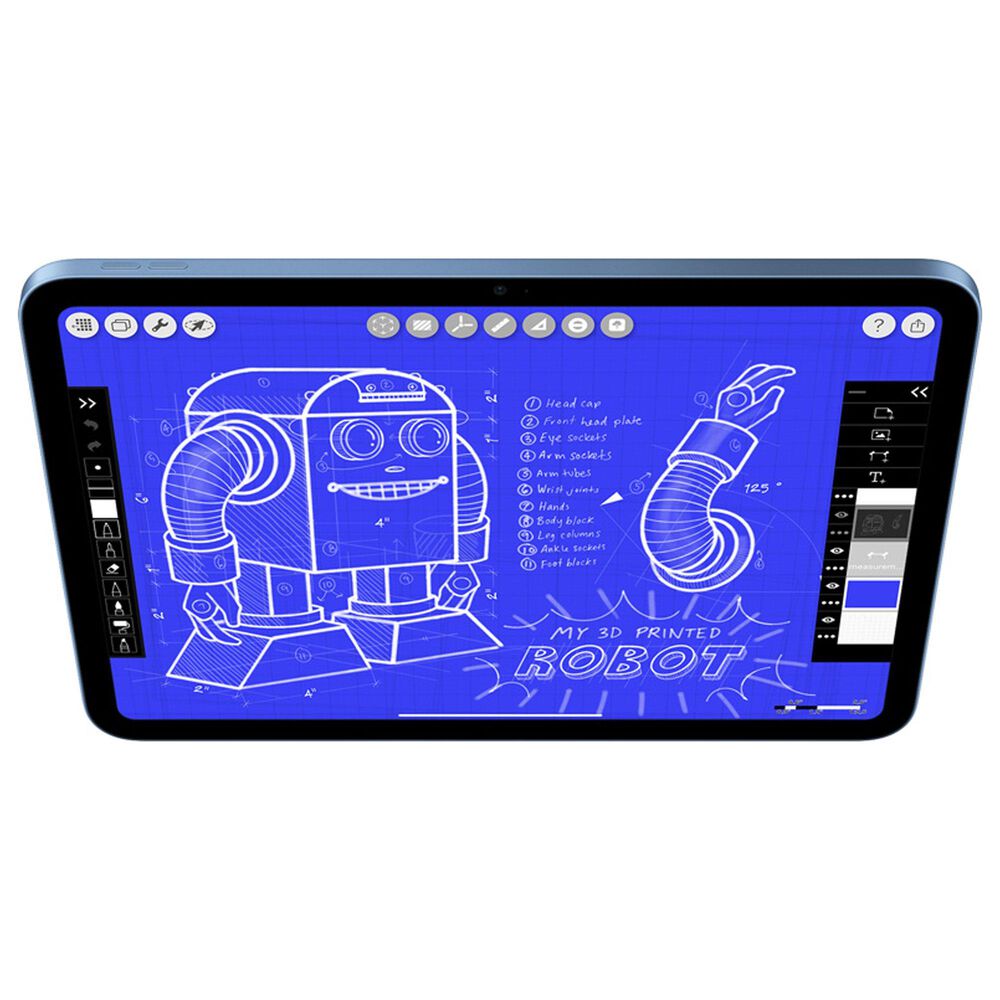 Apple 11-Inch iPad A16 Chip Wi-Fi + Cellular 256GB in Blue (Latest Model), , large