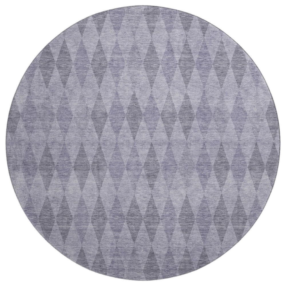 Dalyn Rug Company The Reserve TR2 Lavender 8" Round Indoor/Outdoor Area Rug, , large