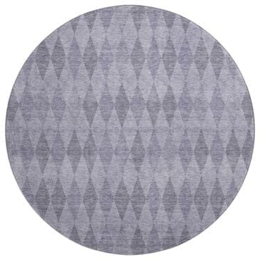 Dalyn Rug Company The Reserve TR2 Lavender 8" Round Indoor/Outdoor Area Rug, , large